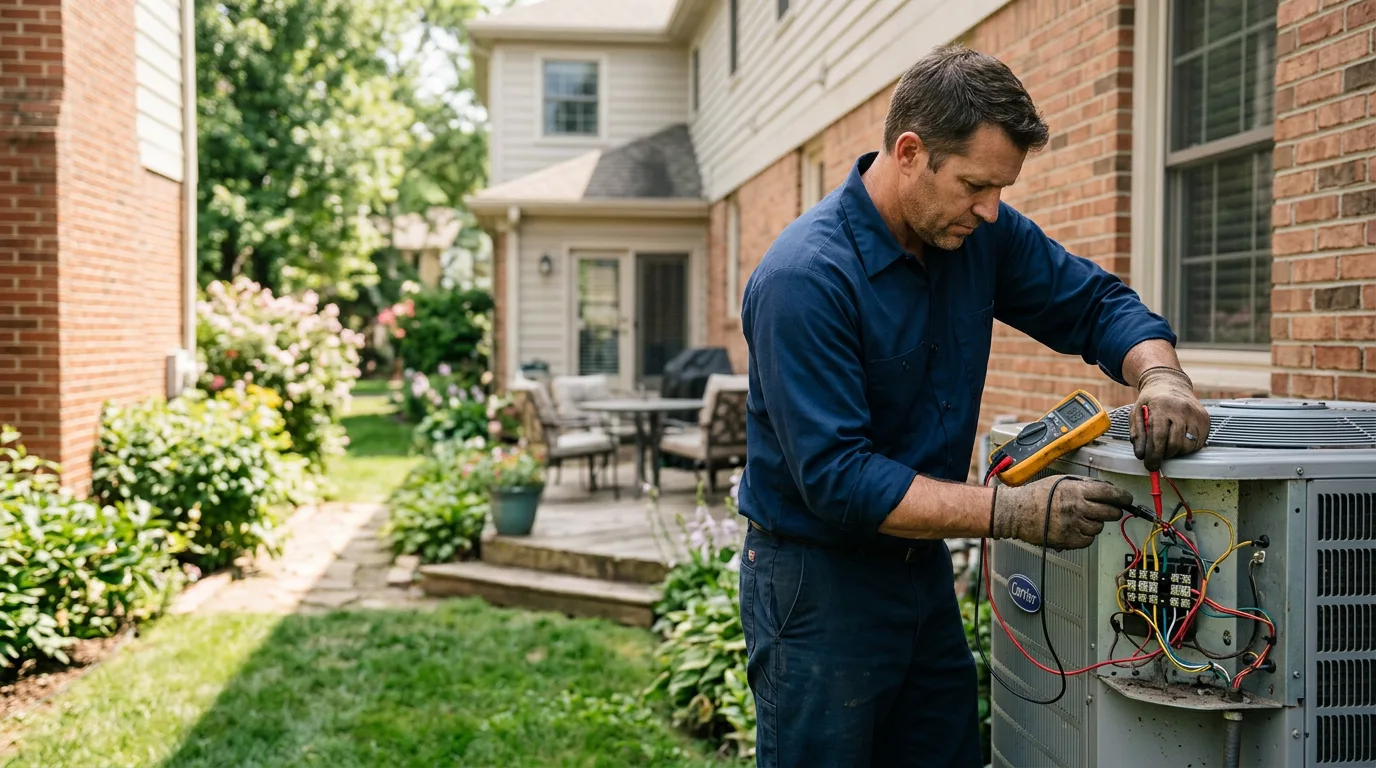 HVAC technician working near Blandon, PA